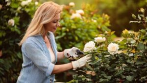 Gartenarbeit vor dem Immobilienverkauf