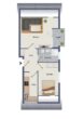 Grundriss-Skizze - Idyllisch gelegene Dachgeschosswohnung mit Sonnen-Balkon in 22145 Hamburg