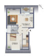Grundriss-Skizze - Charmante 2-3 Maisonette-Wohnung über den Dächern von Meiendorf/Berne mit Südwest-Sonnen-Loggia