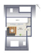 Grundriss-Skizze Galerie - Charmante 2-3 Maisonette-Wohnung über den Dächern von Meiendorf/Berne mit Südwest-Sonnen-Loggia