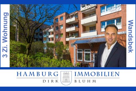 Vermietete 3 Zimmer Wohnung mit ca. 73 m², Balkon u. Tiefgaragenstellplatz in 22047 Hamburg Wandsbek, 22047 Hamburg, Etagenwohnung