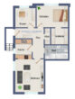 Schönes Einfamilienhaus mit Einliegerwohnung und großem Grundstück in 22041 Hamburg Marienthal - Grundriss-Skizze Einliegerwohnung
