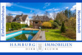 Herzlich willkommen - Stilvolles Einfamilienhaus mit ca. 165 m² Wohn-/Nutzfläche und Pool in 22850 Norderstedt-Harksheide